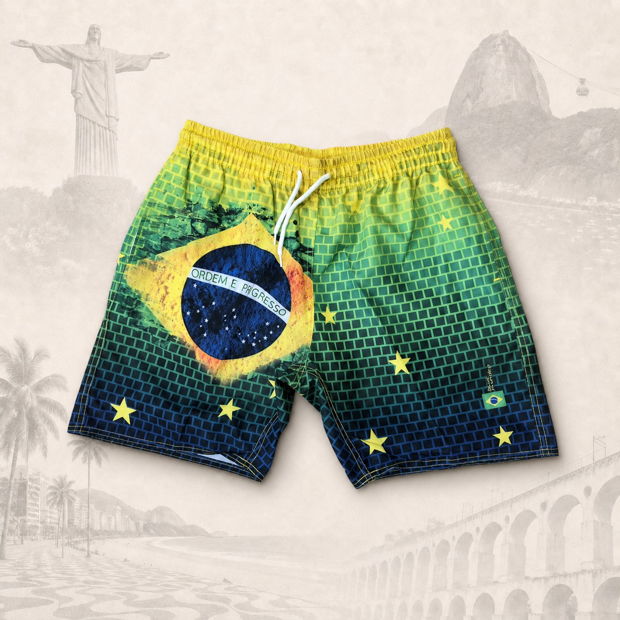 Short Brasil Grid