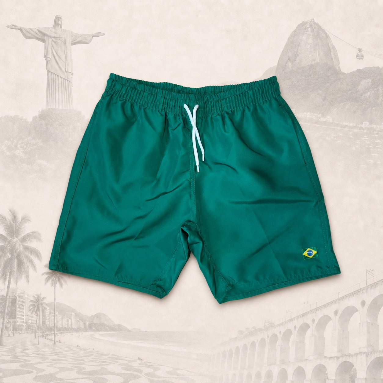Short Essential Verde Bandeira